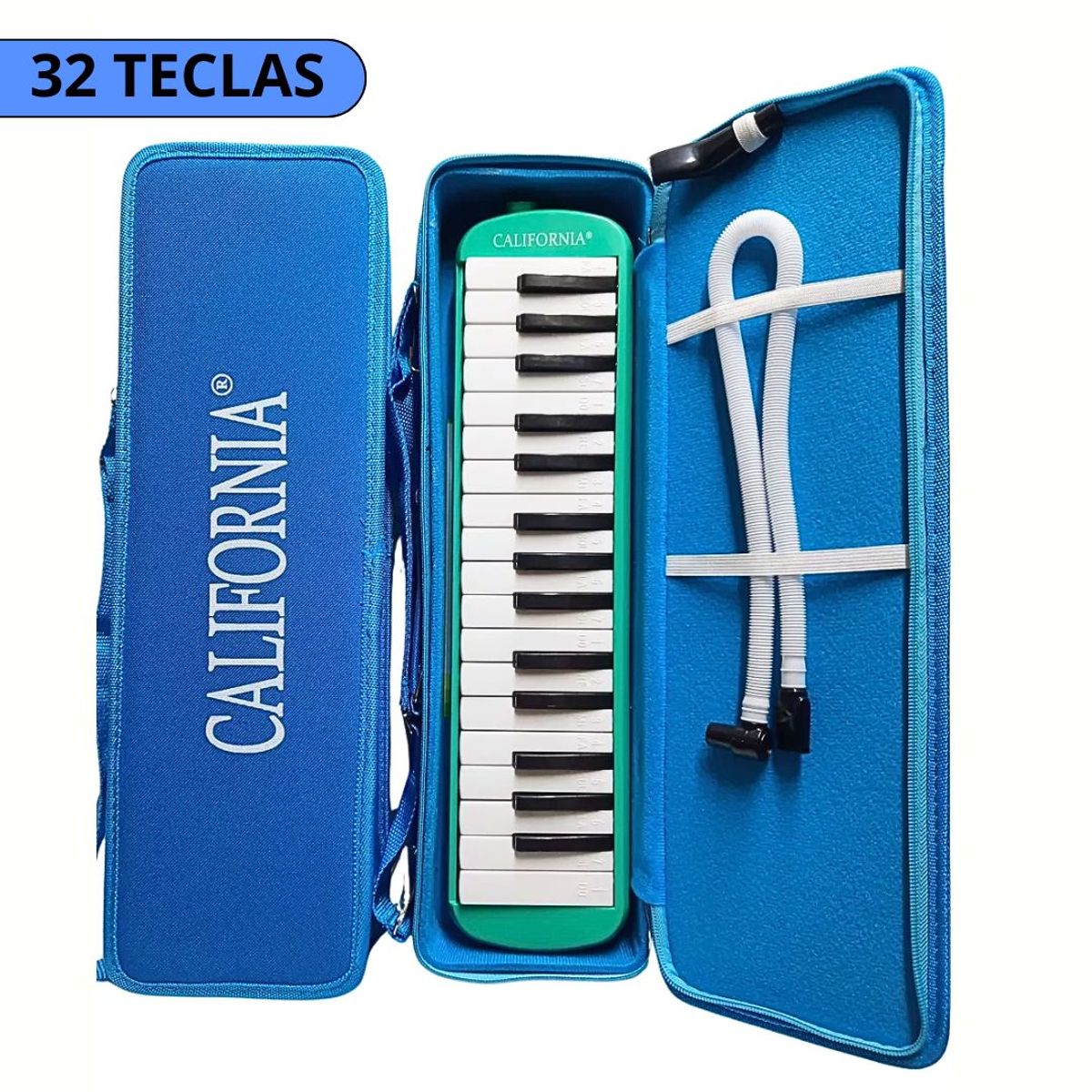 CALIFORNIA - Melodica de 32 teclas Turquesa  "CALIFORNIA"