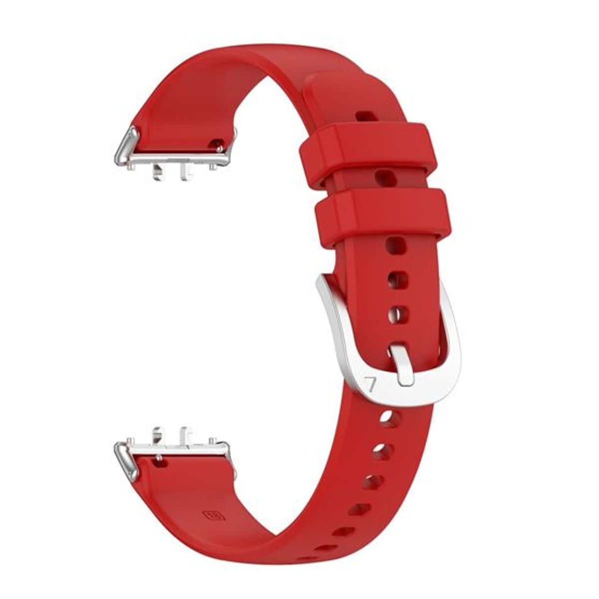 GENERICO - Correa de Silicona para Samsung Galaxy Fit 3 con Hebilla - Rojo
