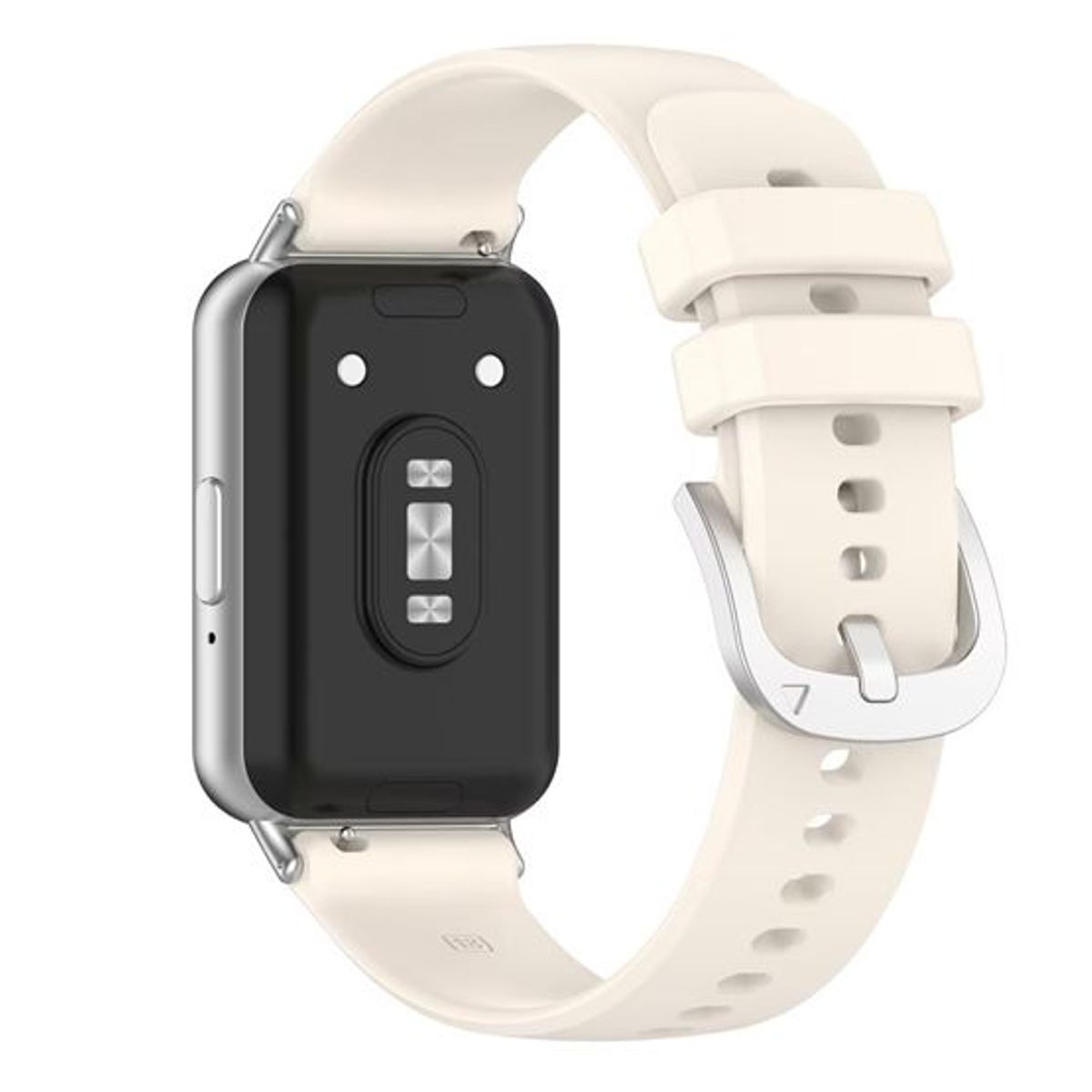 GENERICO - Correa de Silicona para Samsung Galaxy Fit 3 con Hebilla - Beige