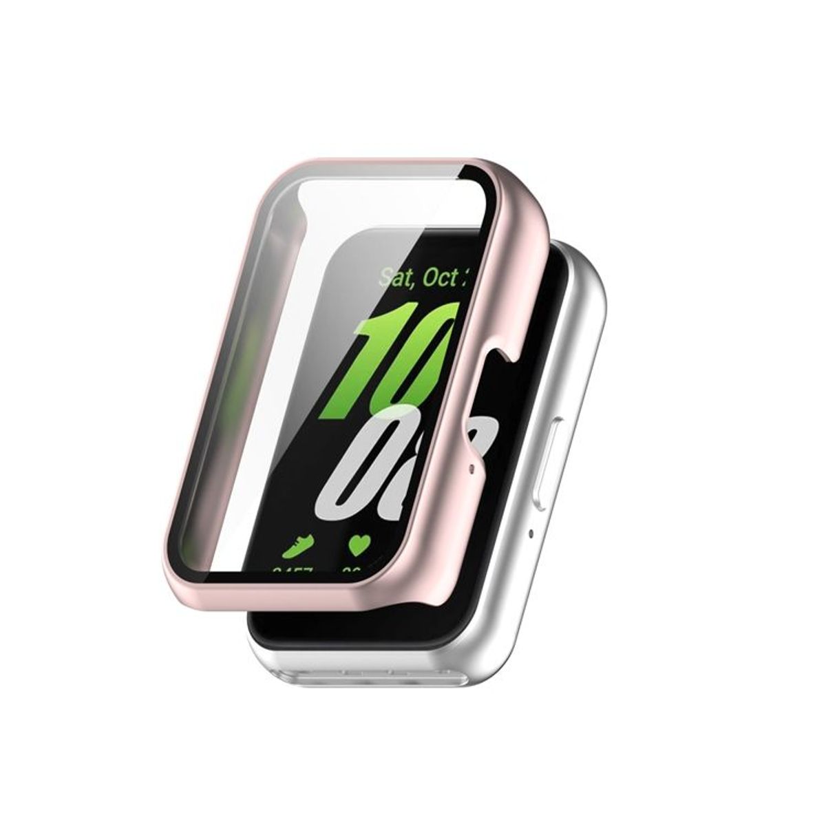 GENERICO - Bumpre con Vidrio Incorporado para Samsung Galaxy Fit 3 - Rosa Gold