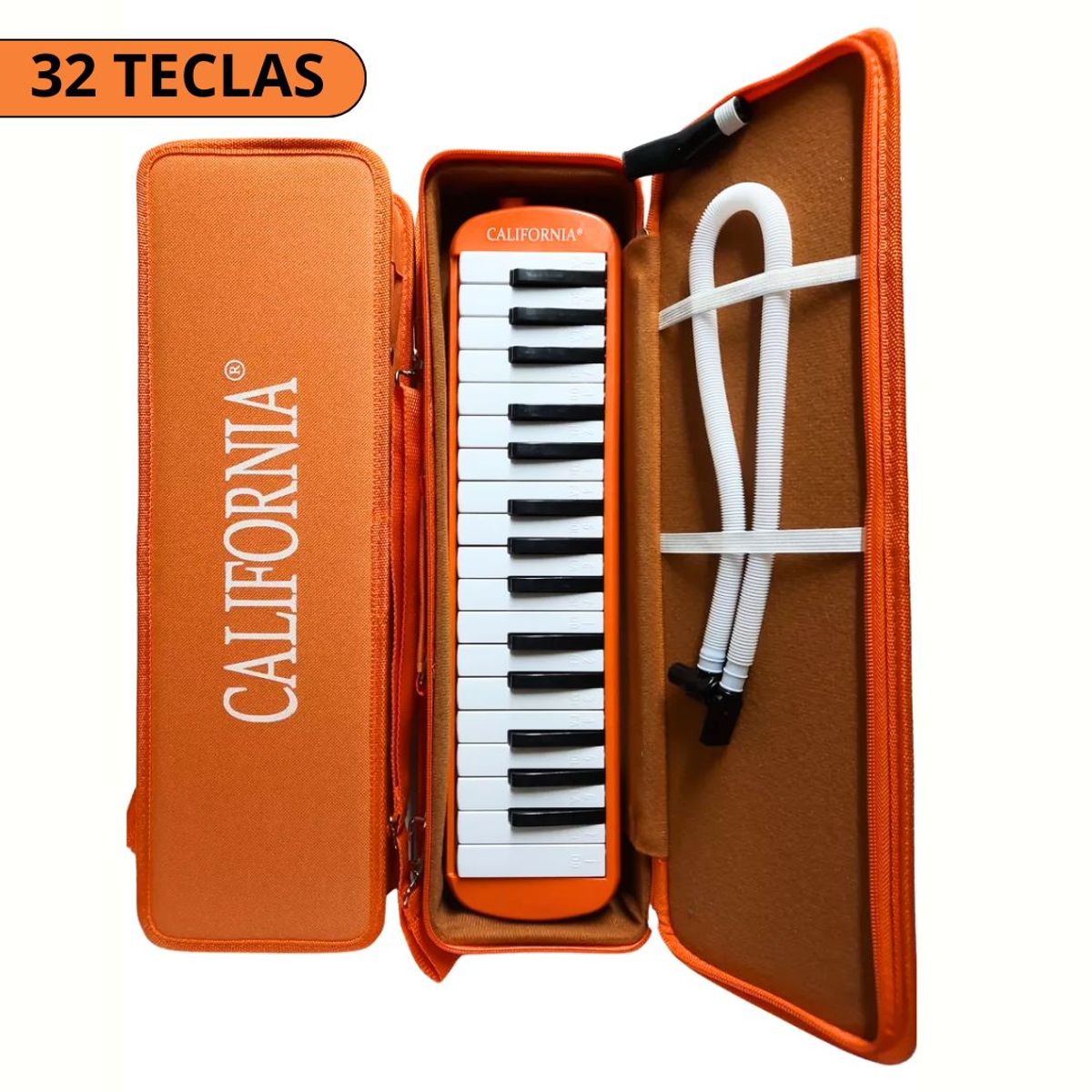CALIFORNIA - Melodica de 32 teclas Naranja  "CALIFORNIA"