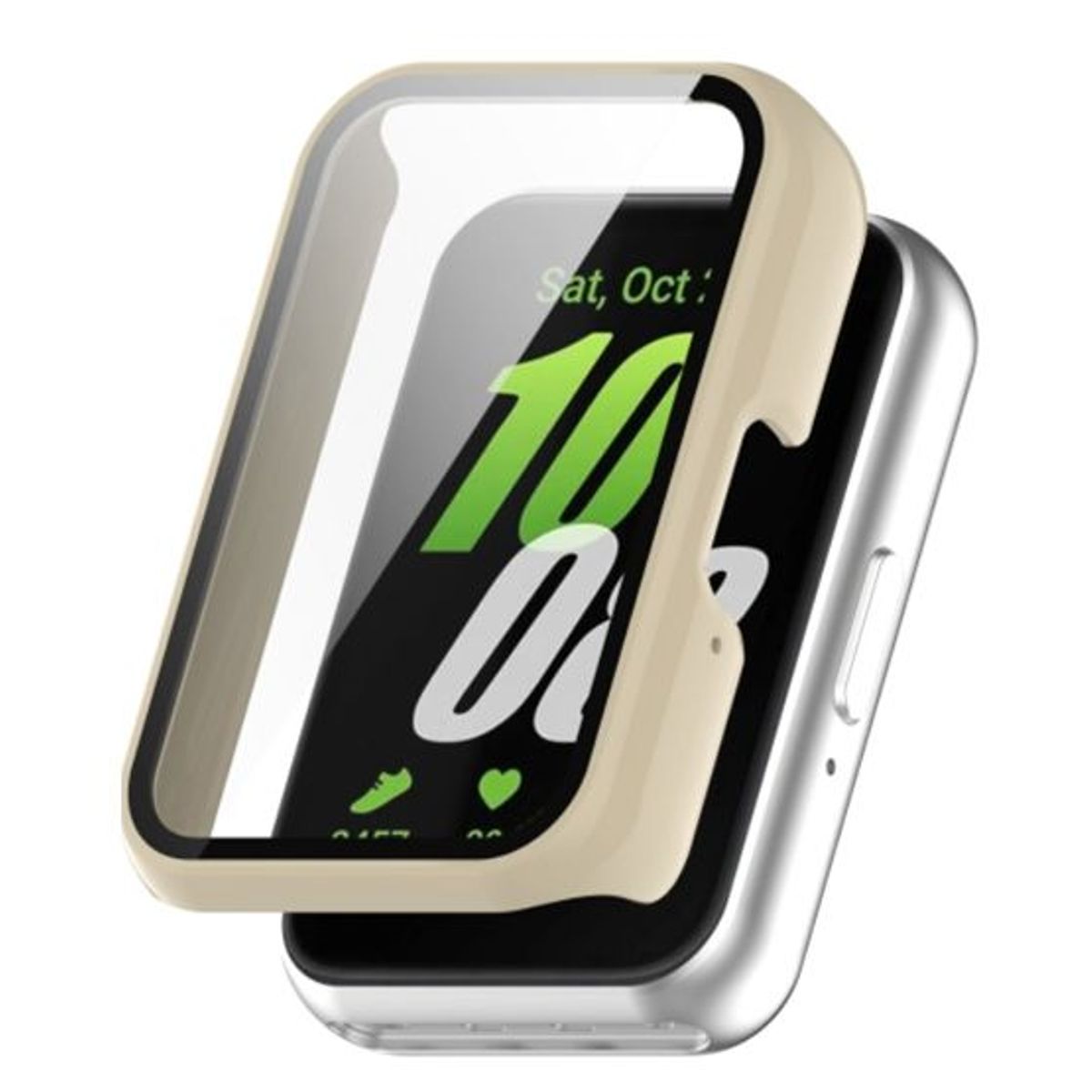 GENERICO - Bumper Protector para Samsung Galaxy Fit 3 R390 - Beige