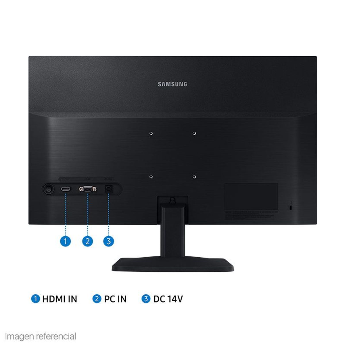 SAMSUNG - Monitor LS22A336NHLXPE Samsung LED 22 VA 60Hz FHD HDMI VGA