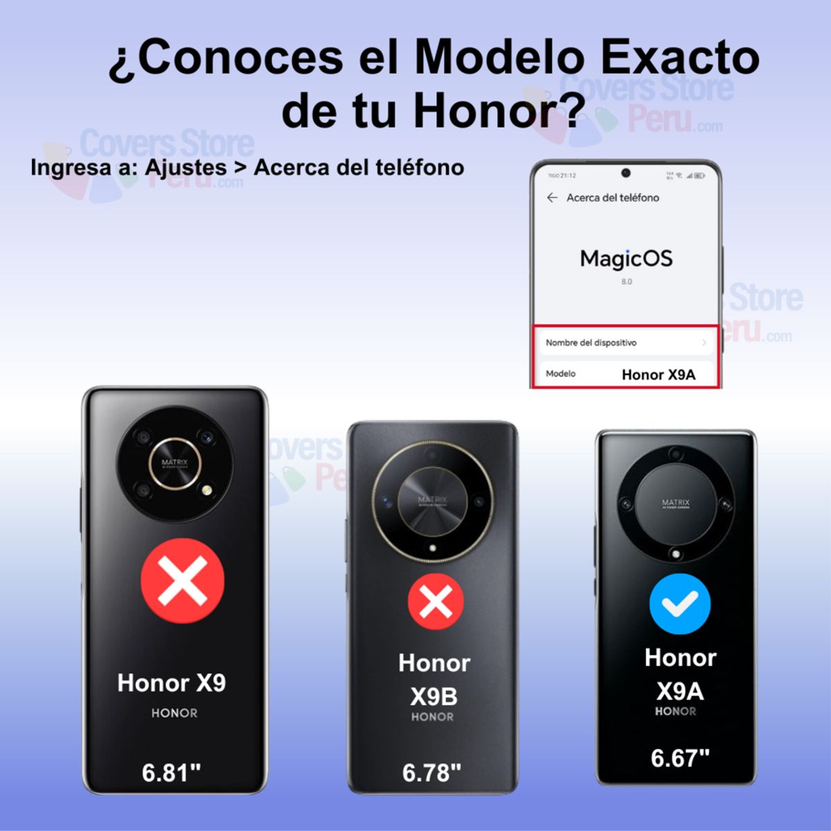 GENERICO - Funda Case for Honor X9A Transparente Cromado Morado Antishock