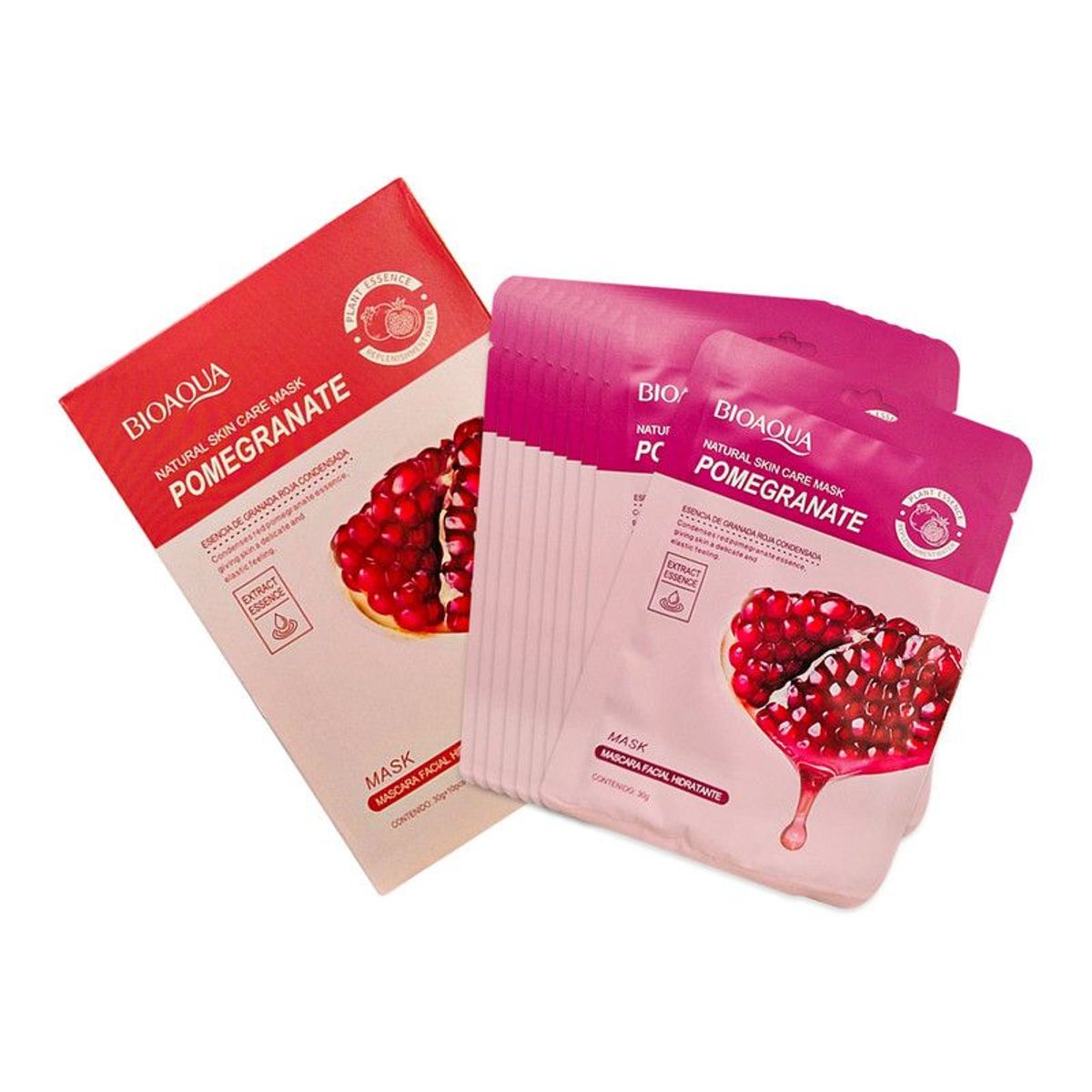BIOAQUA - Mascarilla Natural De  10Pcs Bioaqua 30Gr
