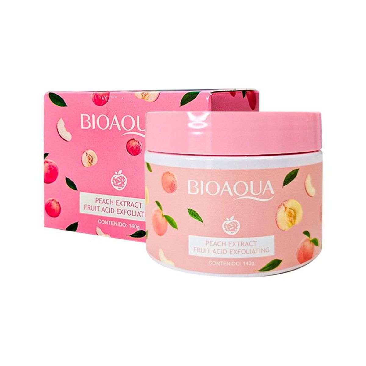 BIOAQUA - Exfoliante Ácido Fruta Extracto De Melocotón Bioaqua 140Gr