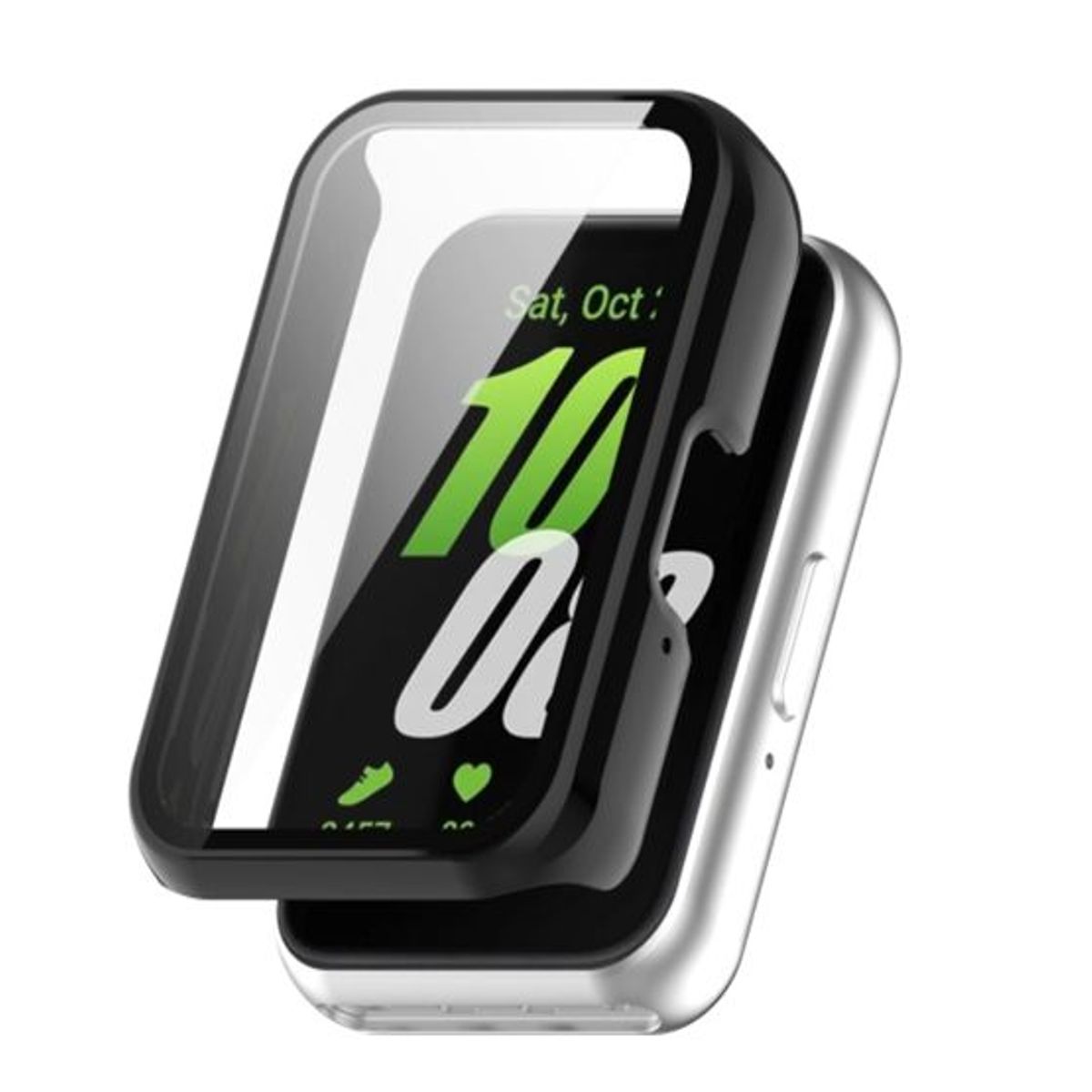 GENERICO - Bumpre con Vidrio Incorporado para Samsung Galaxy Fit 3 - Negro