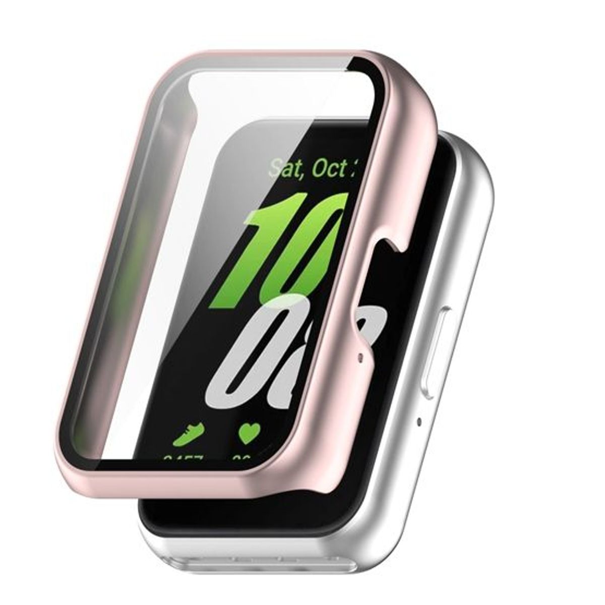 GENERICO - Bumpre con Vidrio Incorporado para Samsung Galaxy Fit 3 - Rosa Gold