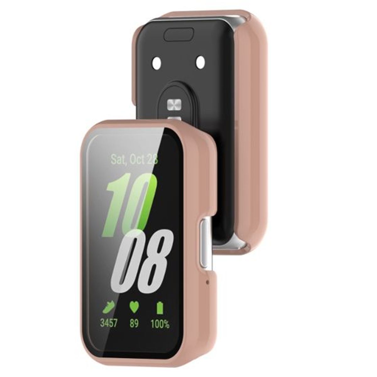 GENERICO - Bumper Protector para Samsung Galaxy Fit 3 R390 - Nude