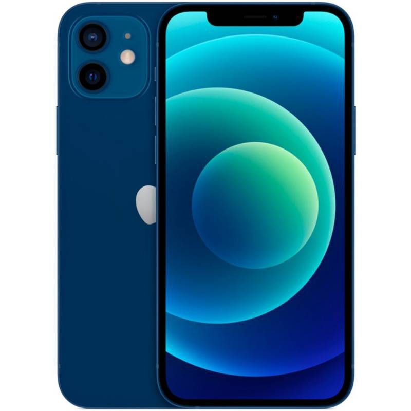 APPLE - iPhone 12 64GB, Grado A+, ENTREGA INMEDIATA, Azul, Reacondicionado.