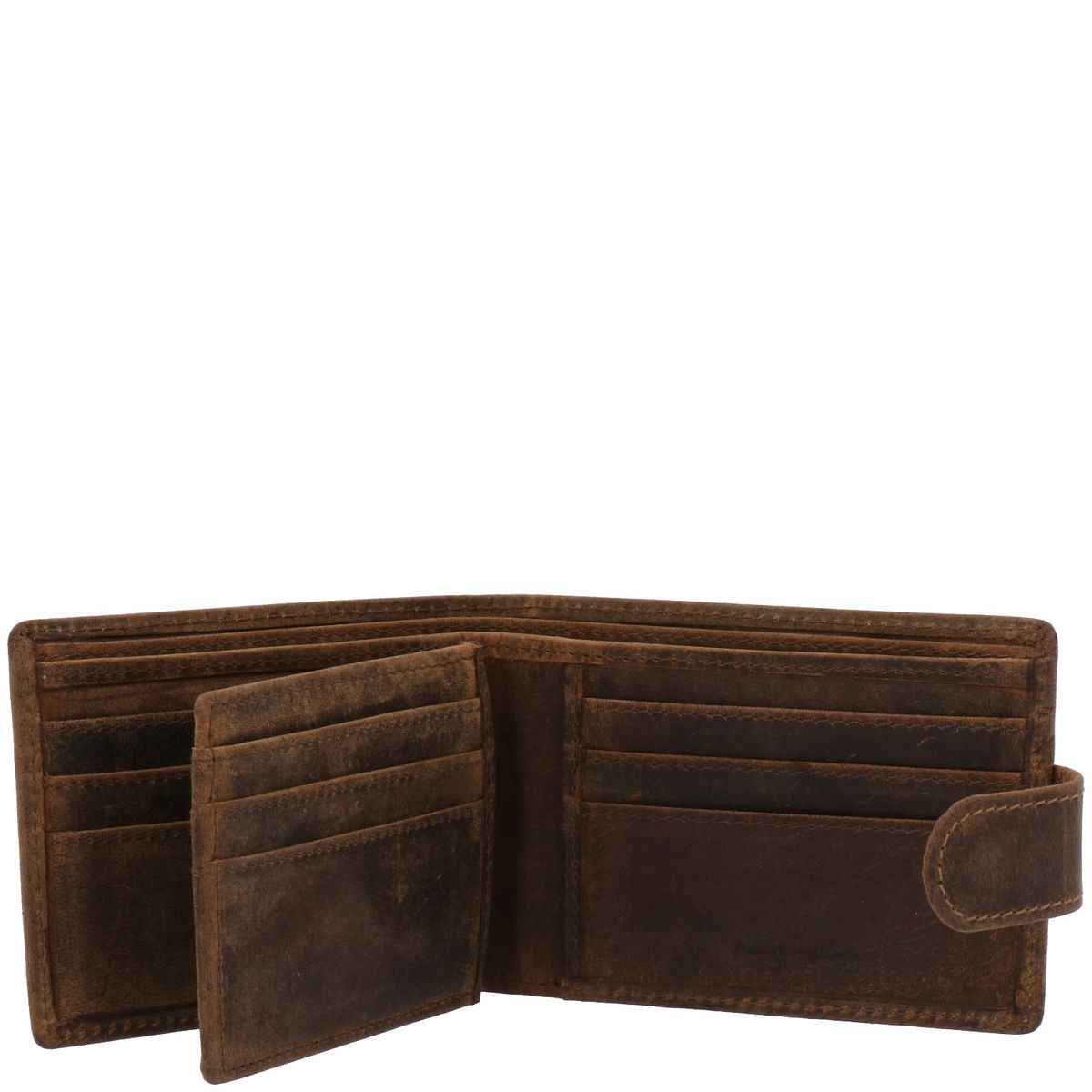 ROCKFORD - Billetera Rockford Hu Triple Marron ROCKFORD