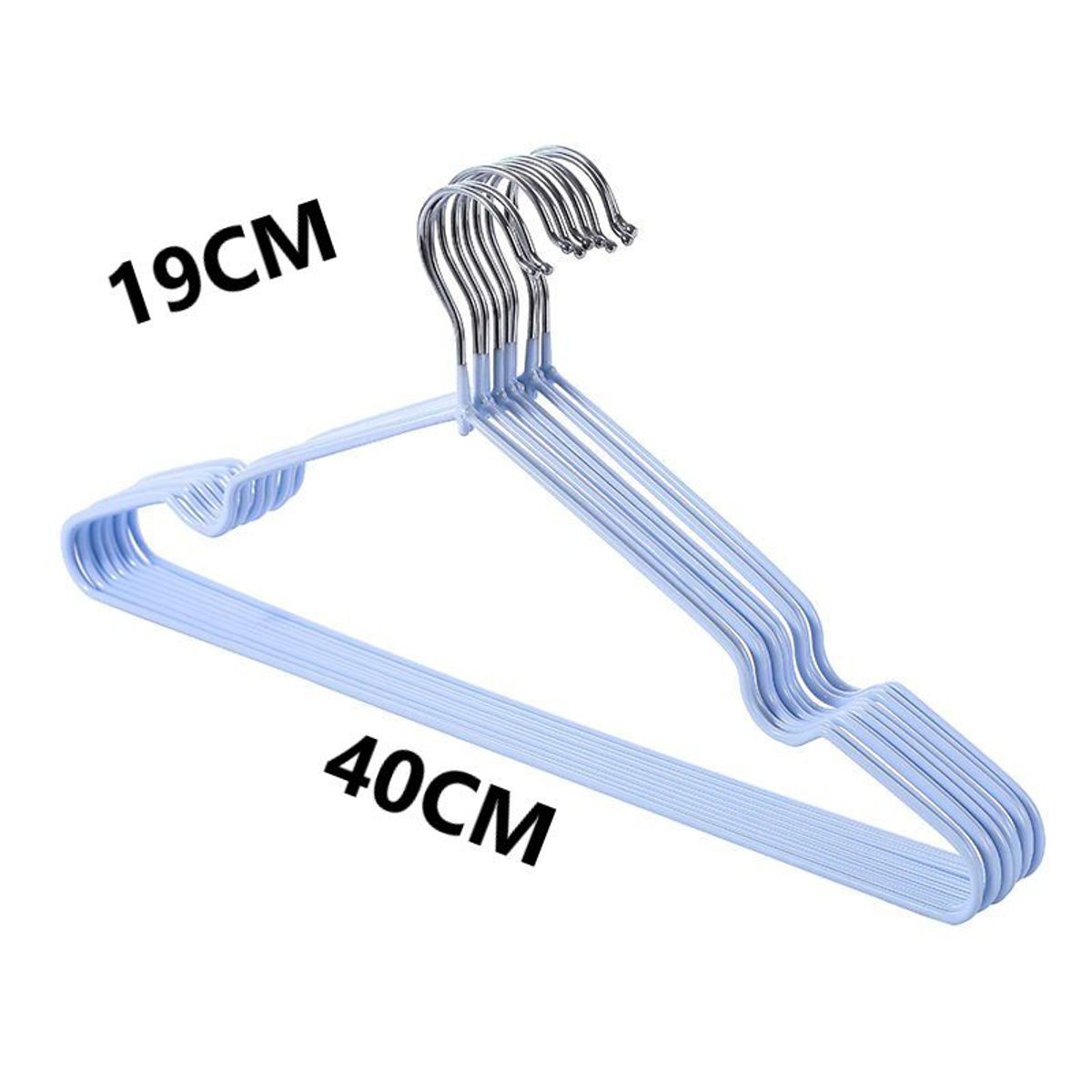 GENERICO - 30 Ganchos Colgadores Para Ropa - Azul