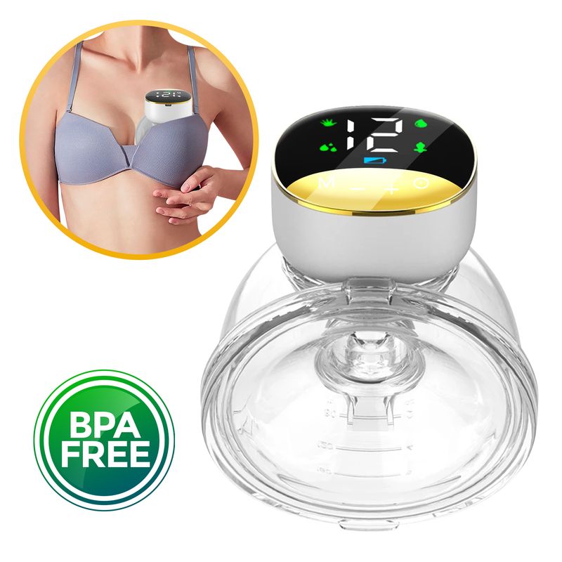 BABYPAL - Extractor Leche Materna Inalambrico Portatil Electrico Negro