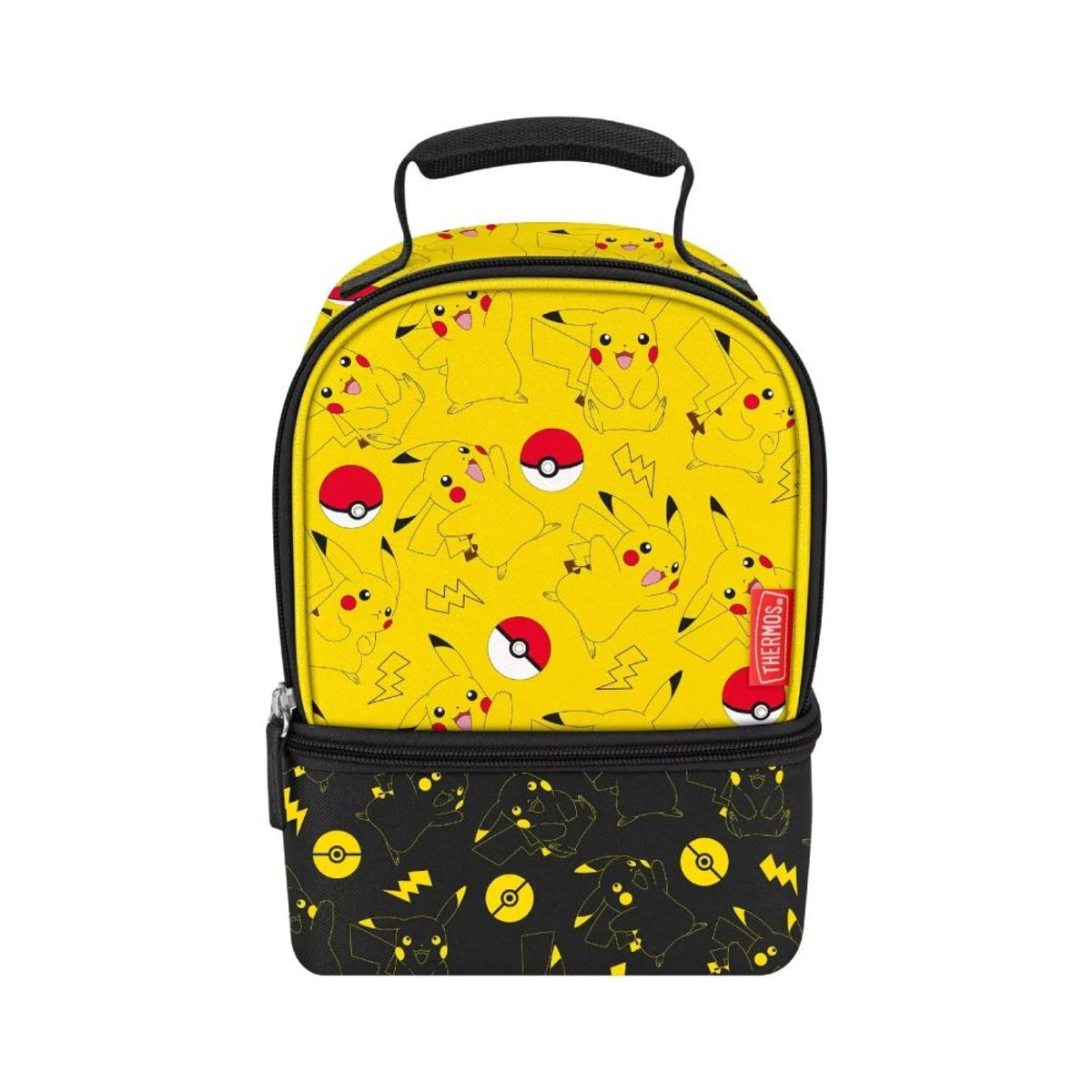 POKEMON - Lonchera Doble Compartimento Pokemon Thermos Pikachu para Niños