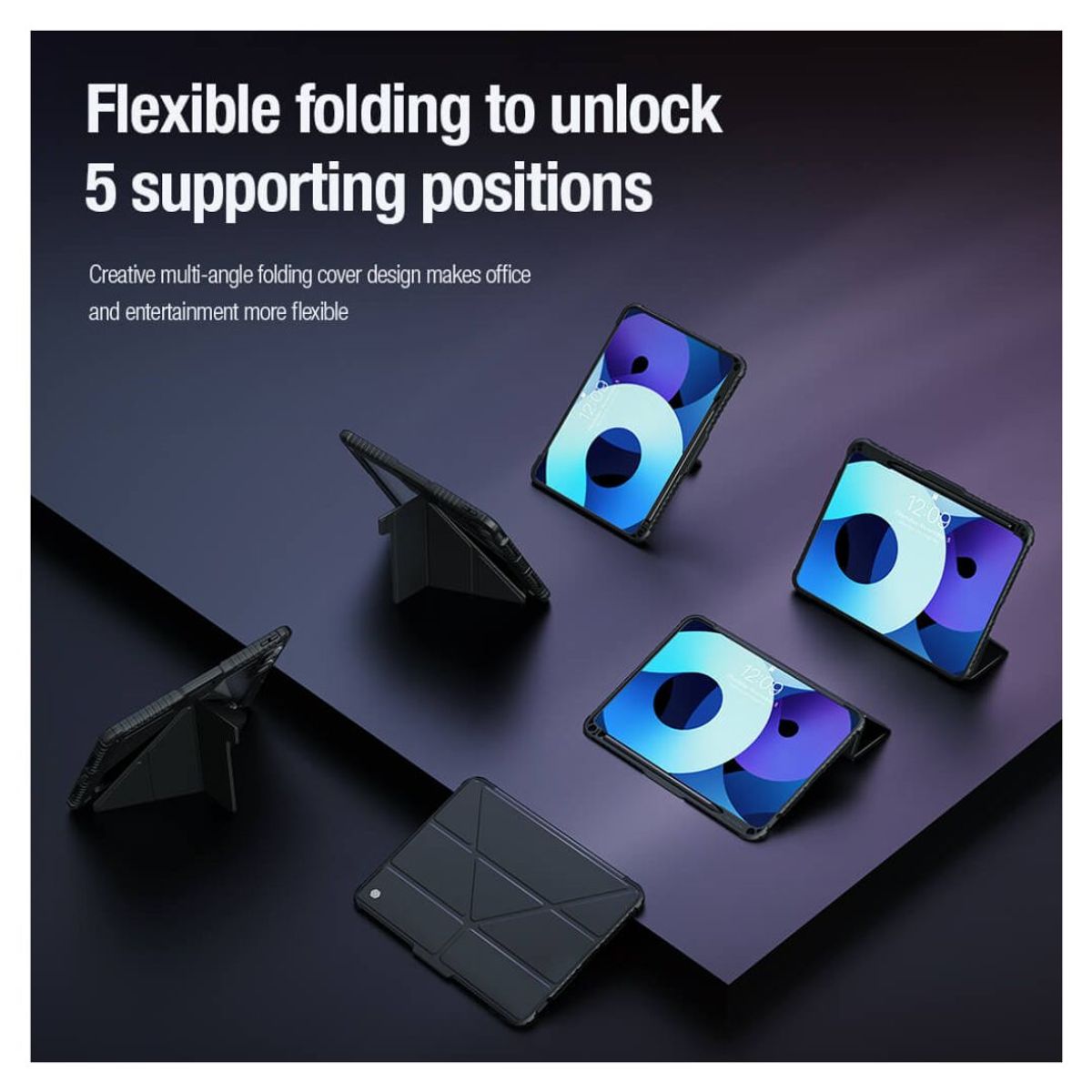 NILLKIN - Case para Ipad 11 PRO - Nillkin Bumper Leather Cover NEGRO