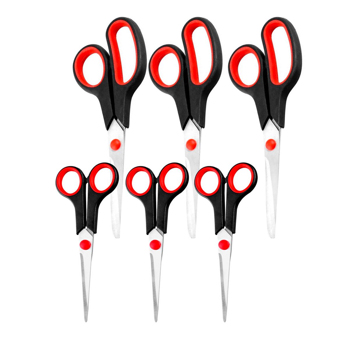 SM - TIJERAS MULTIUSO PACK DE 3 SETS - 6 TIJERAS