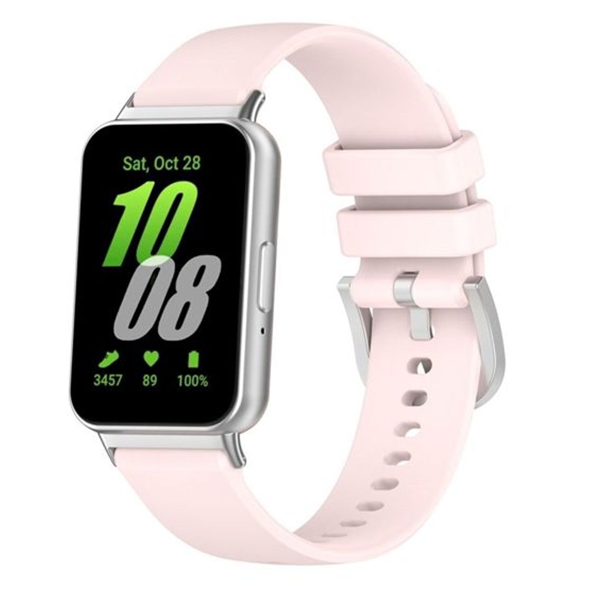 GENERICO - Correa de Silicona para Samsung Galaxy Fit 3 con Hebilla - Nude