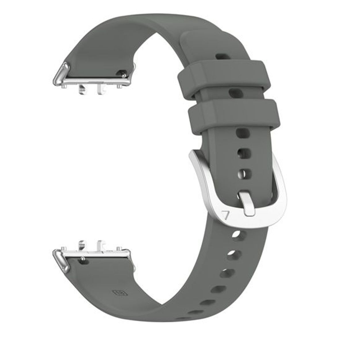 GENERICO - Correa de Silicona para Samsung Galaxy Fit 3 con Hebilla - Gris