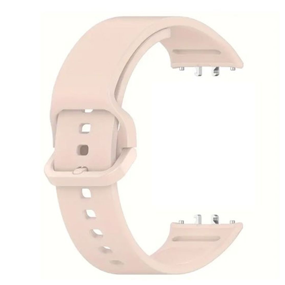 GENERICO - Correa de Silicona Nude + Case Bumper Clear para Samsung Galaxy Fit 3