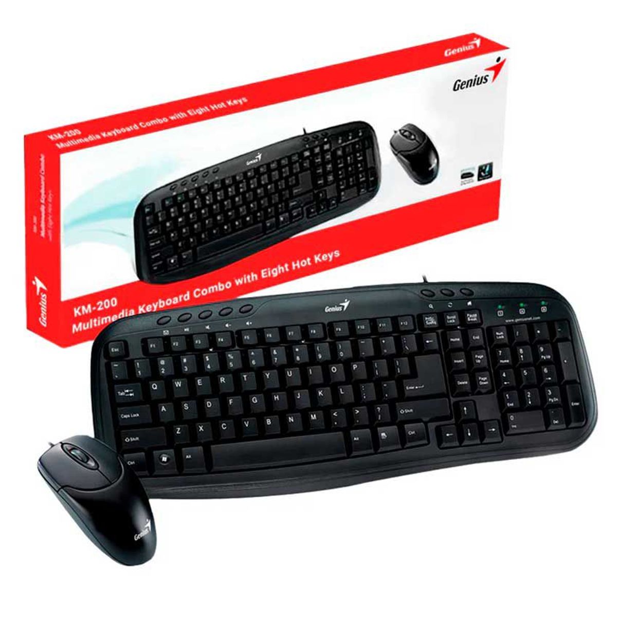 Combo Genius KM-200  Teclado + Mouse, marca GENIUS - Foto 2