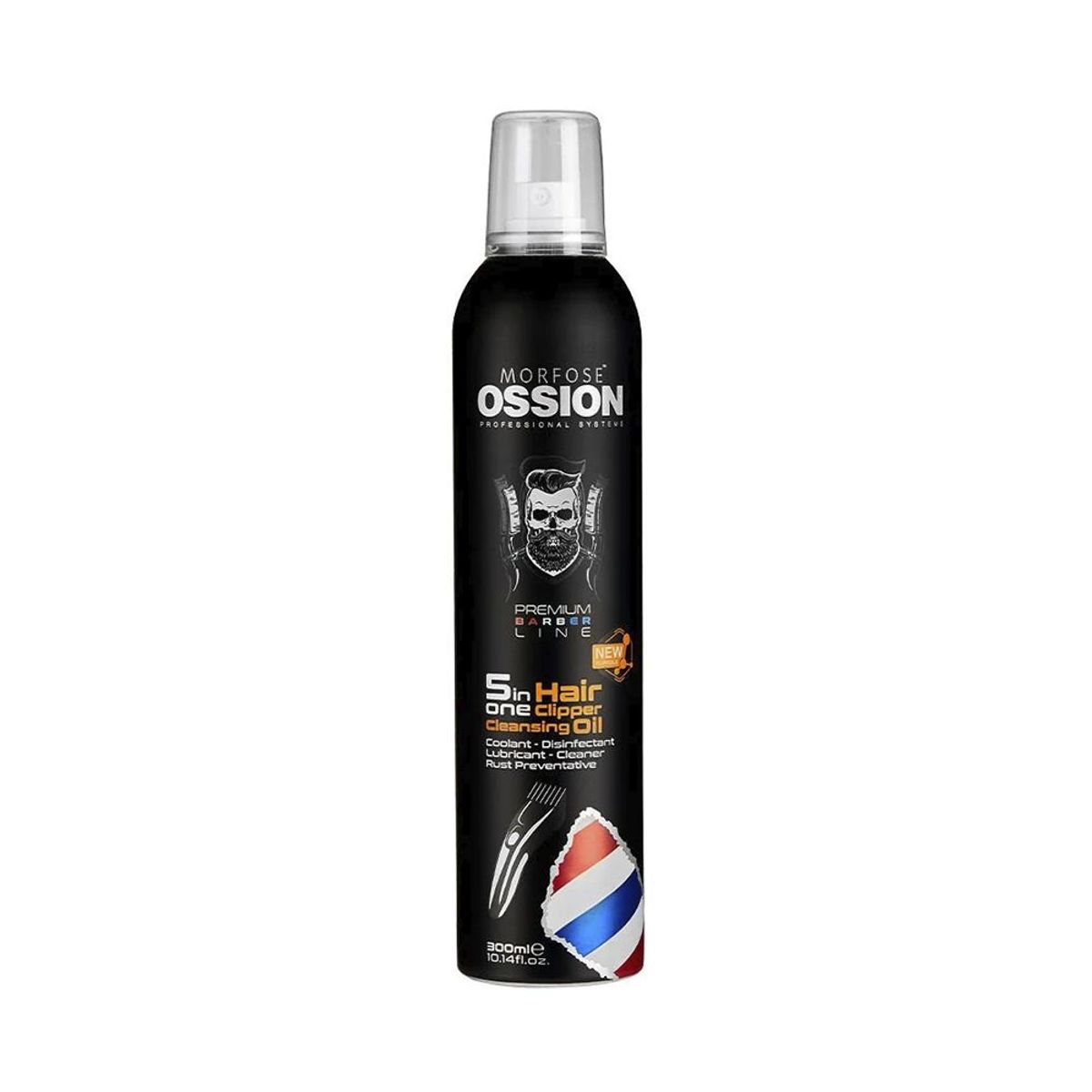 OSSION - Aceite Limpiador Máquinas Barbería 5en1 300ml OSSION