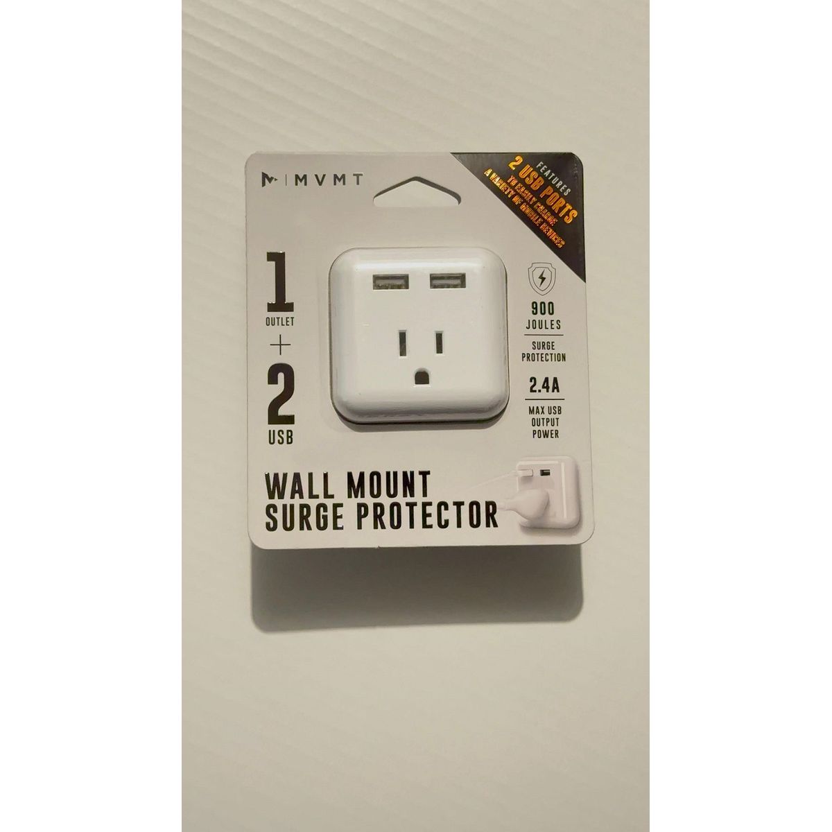 GENERICO - Cargador con 1 salida y 2 entradas USB - Blanco