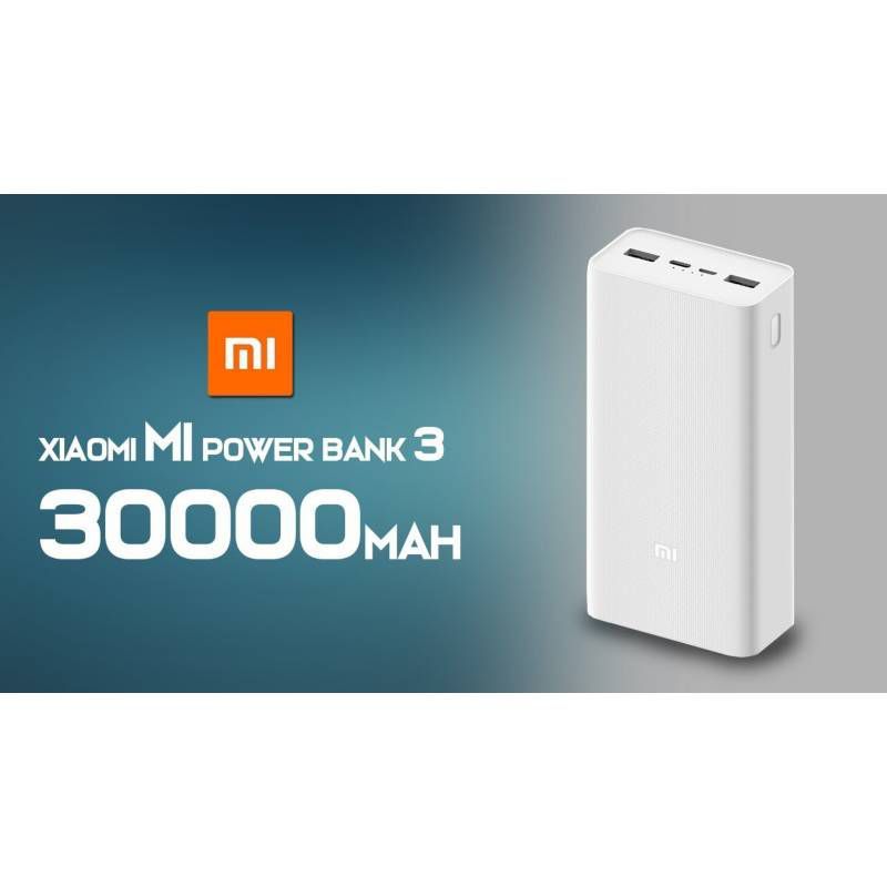 XIAOMI - Cargador Portátil Original Xiaomi Redmi Power Bank 30000 Mah 18W