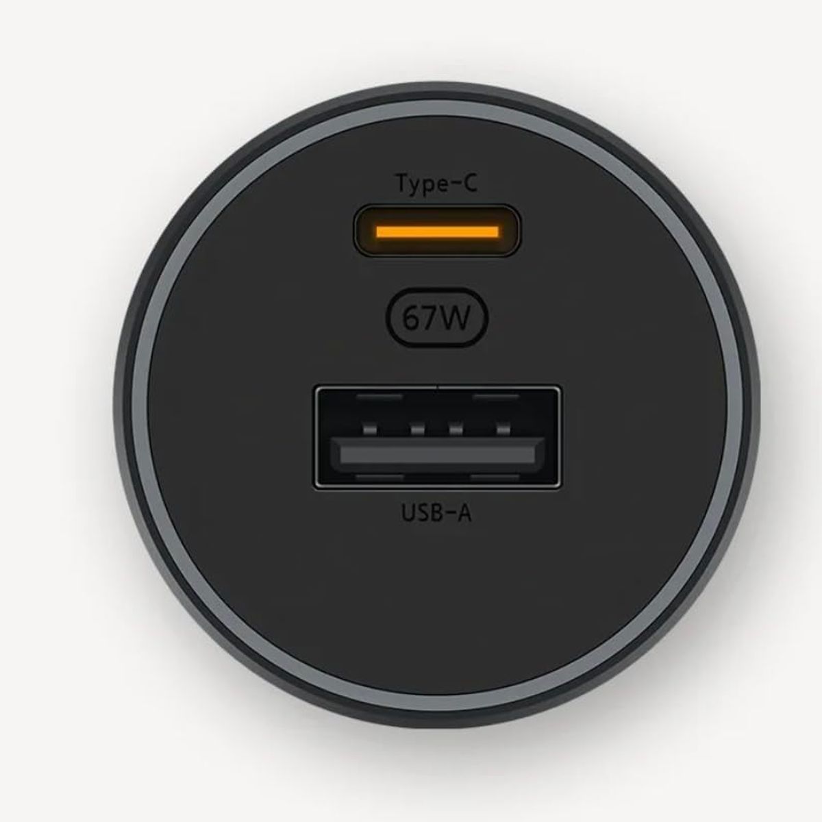 XIAOMI - Cargador de Carro Xiaomi Charger 67W USB-A + Type C - Aluminio