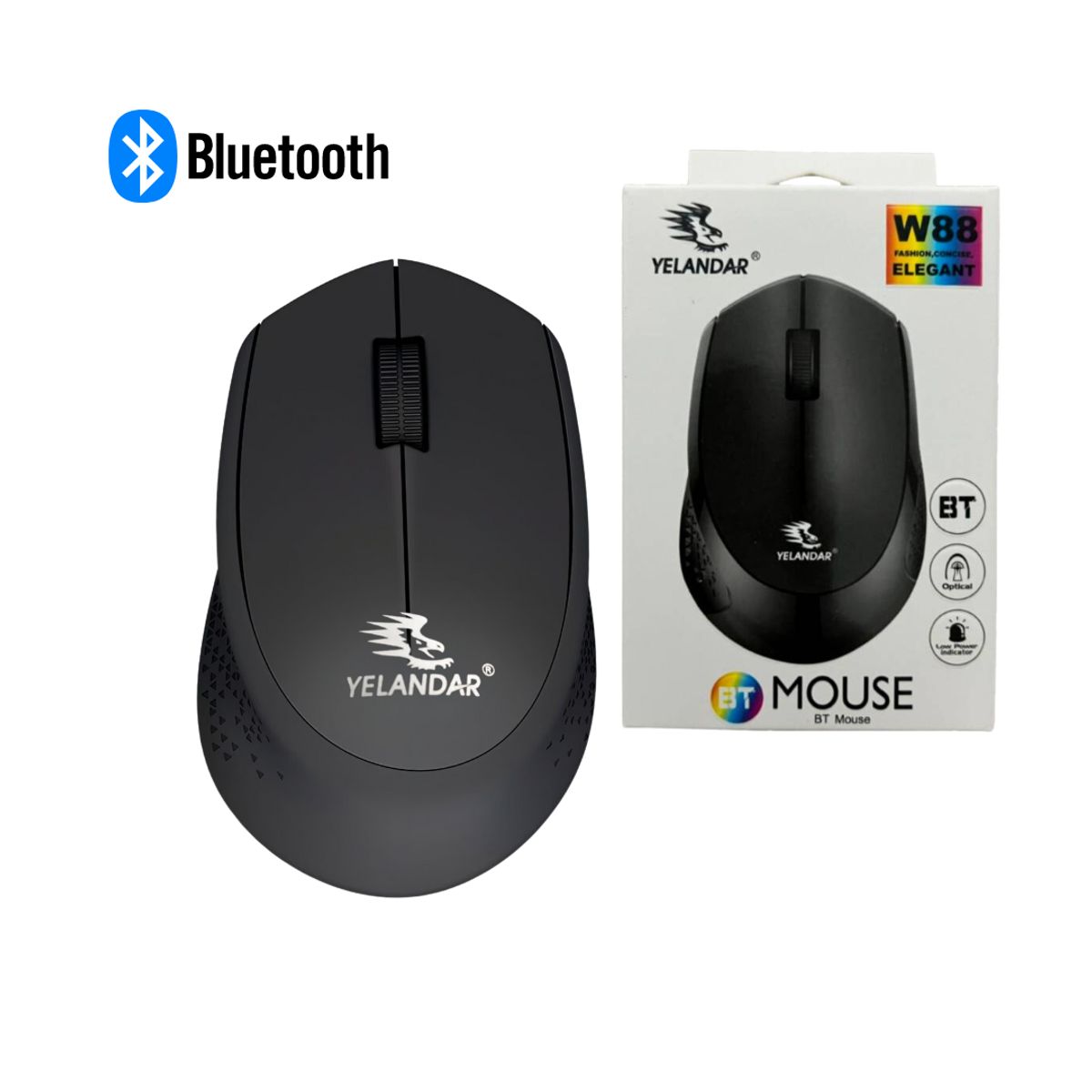 GENERICO - Mouse Bluetooth Inalambrico Laptop Notebook YELANDAR W88