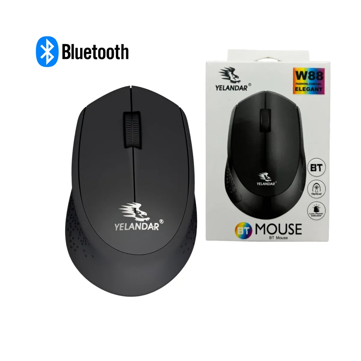 IMPORTADO MC - Mouse Bluetooth Inalambrico Laptop Notebook YELANDAR W88
