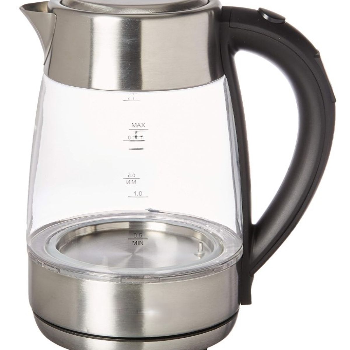 FINEZZA - Hervidor Vidrio y Acero Inoxidable 2L Luces Led