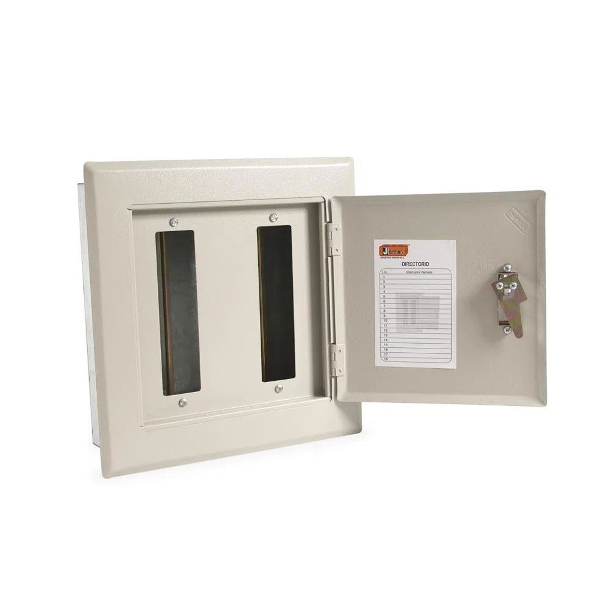 JORMEN - Tablero Empotrable Metal Monofásico 20 Polos Riel-Din