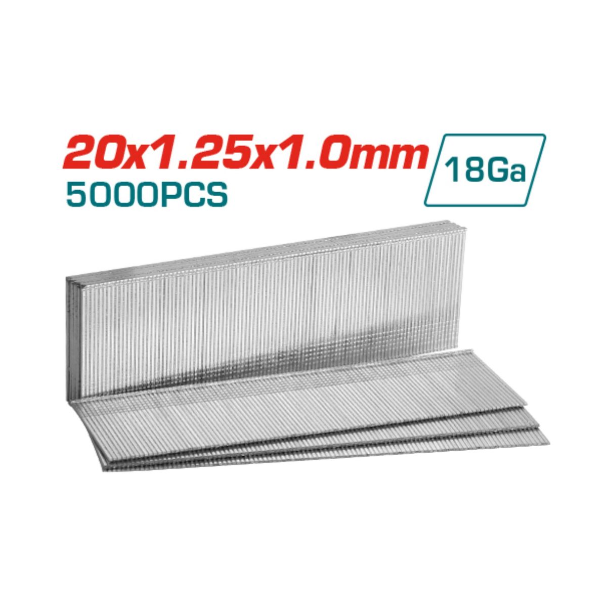 TOTAL TOOLS - Clavos para clavadora neumatica 25mm 5000 piezas Total