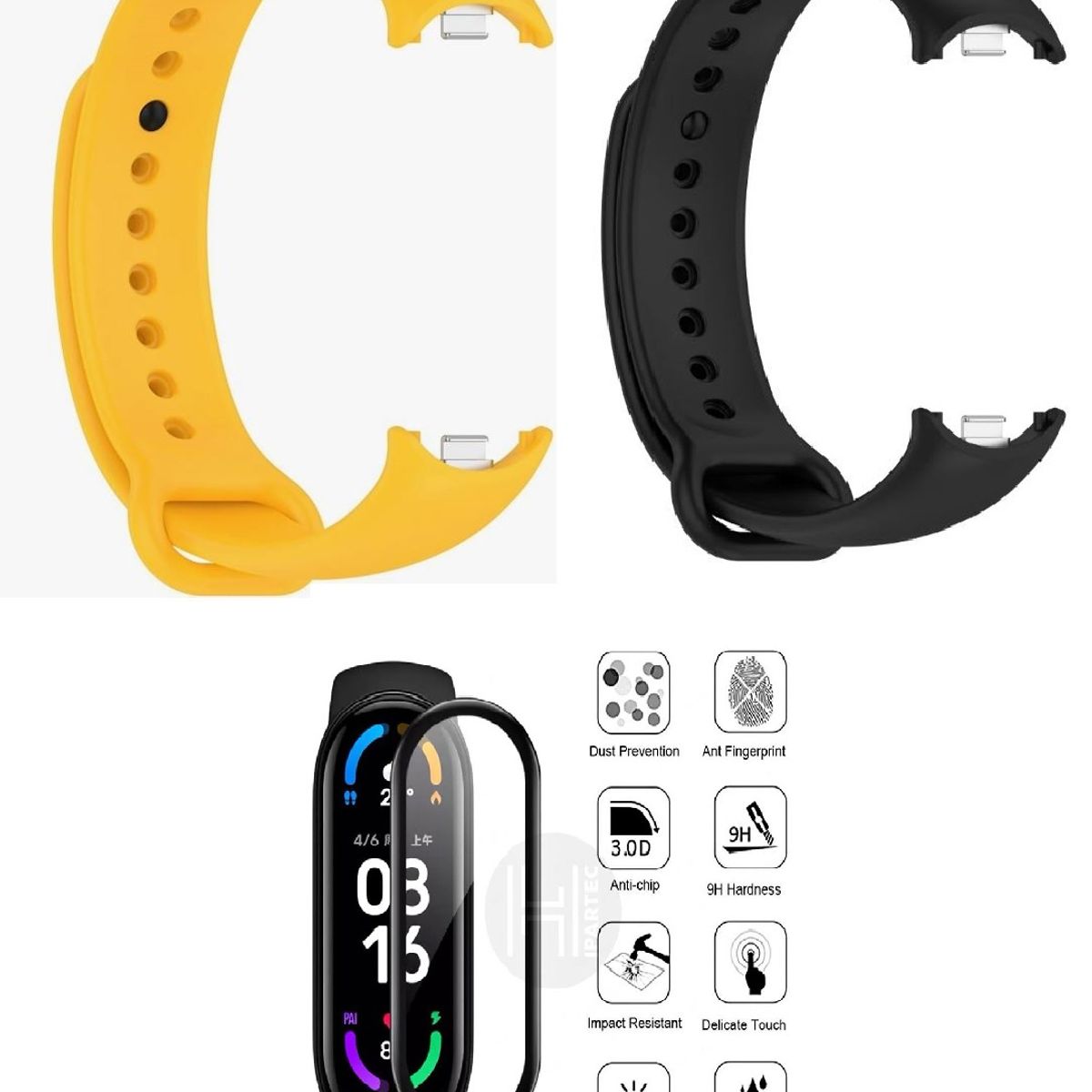 GENERICO - Correa Silicona compatible Xiaomi Mi Band 8, 9, 10