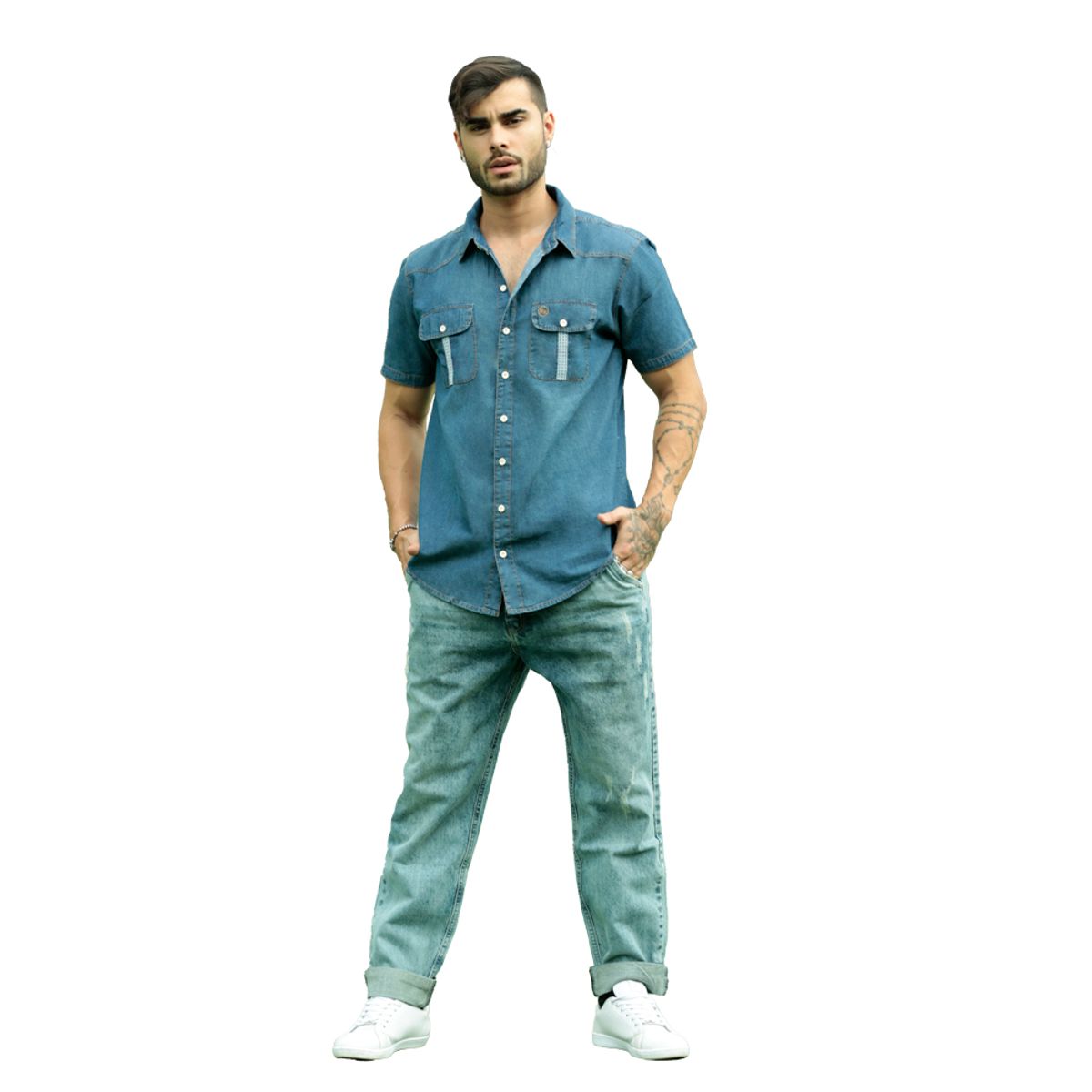 ZOHAR - CAMISA  DE HOMBRE - THOR SNAAX - AZUL