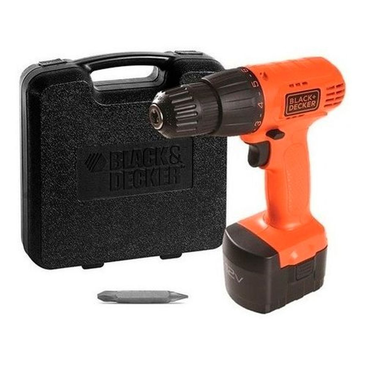 BLACK+DECKER - Taladro Atornillador BLACK+DECKER Cd121K-B2C 12V Maleta