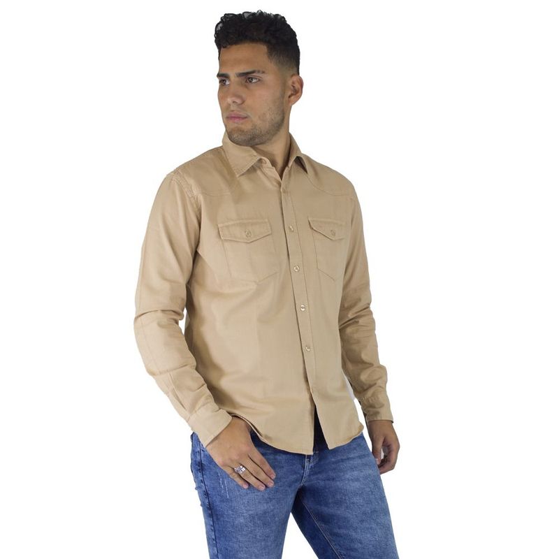 ZOHAR - CAMISA PARA HOMBRE -RODRIGO SNAAX - TERROSO MARRON