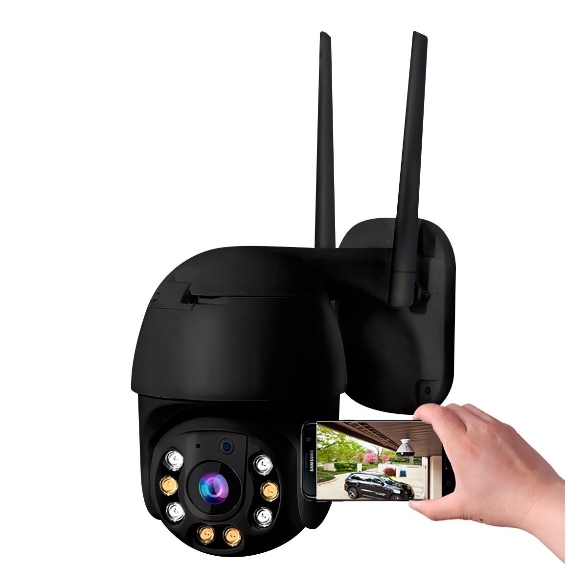 BUYPAL - Camara de Seguridad Exterior IP Full HD Visión Nocturna WiFi