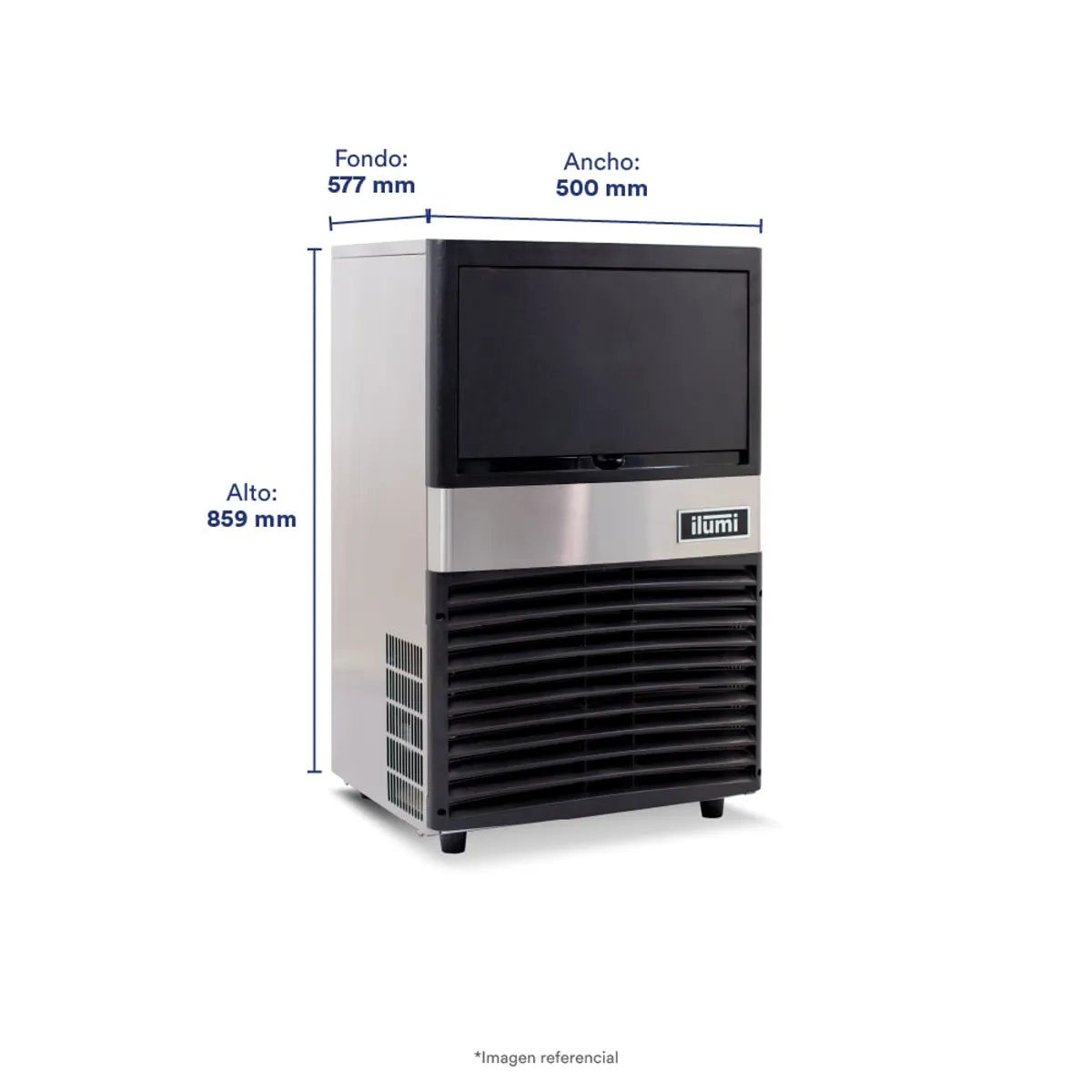 ILUMI - Maquina de Hielo Ilumi con Producción de 60 Kg/Día