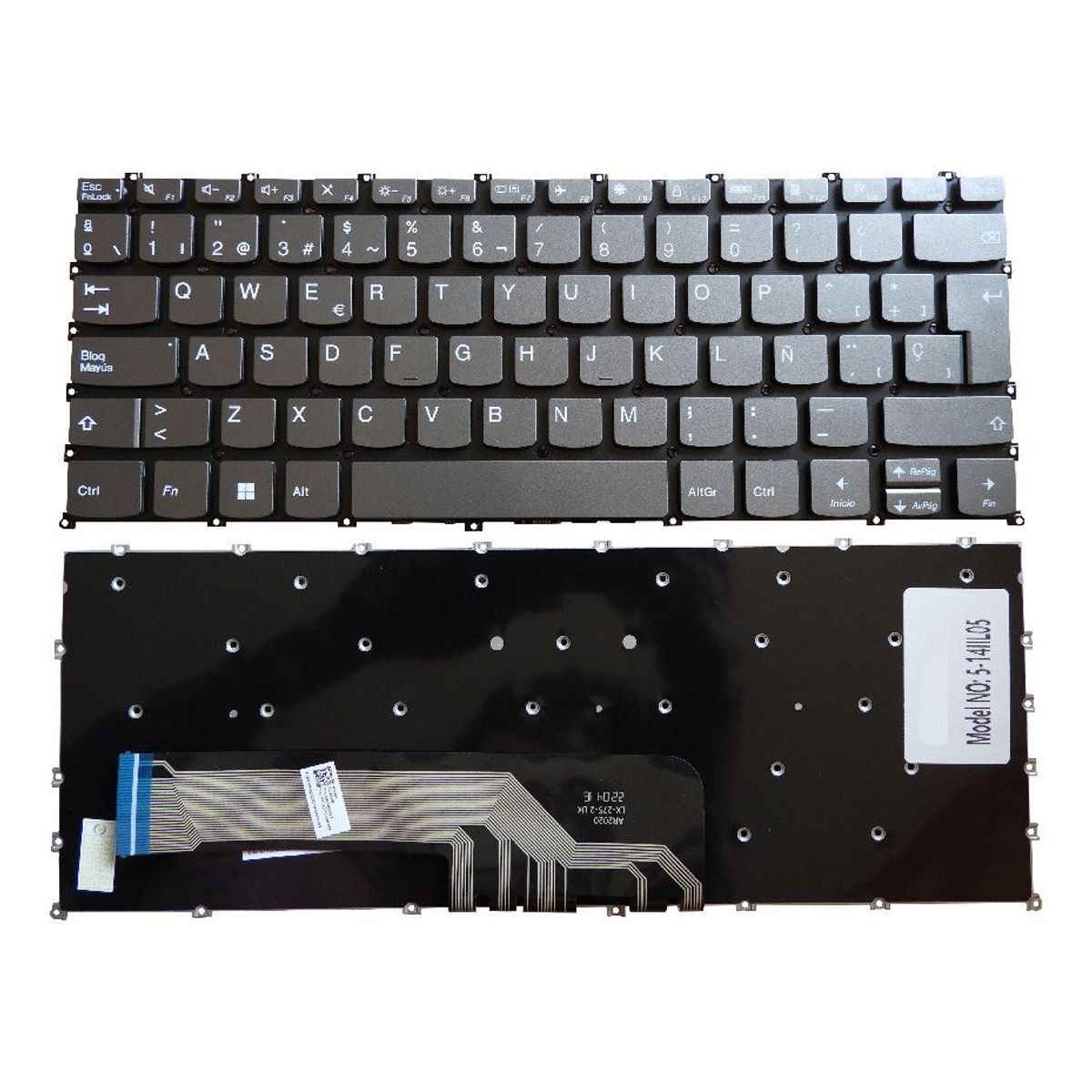 GENERICO - TECLADO PARA LAPTOP LENOVO 5-14IIL05 5-14ARE05 ESP E-B SN INT FLEX 5