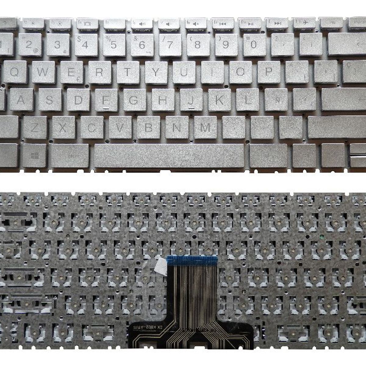 GENERICO - TECLADO PARA LAPTOP HP 14-CE 14-CD 14-CK ESP E-R SN INT PLATEADO  PLOMO