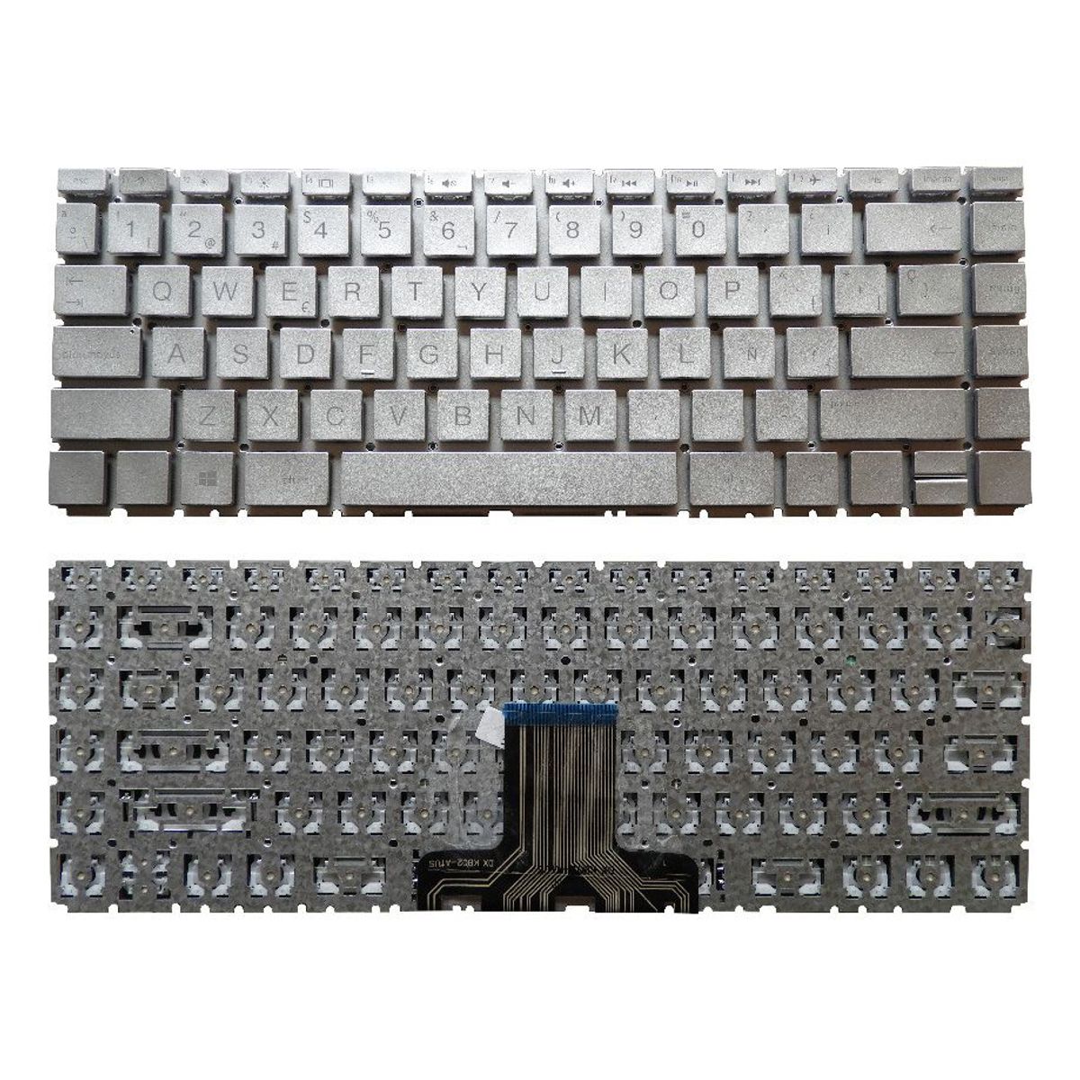 GENERICO - TECLADO PARA LAPTOP HP 14-CE 14-CD 14-CK ESP E-R SN INT PLATEADO  PLOMO