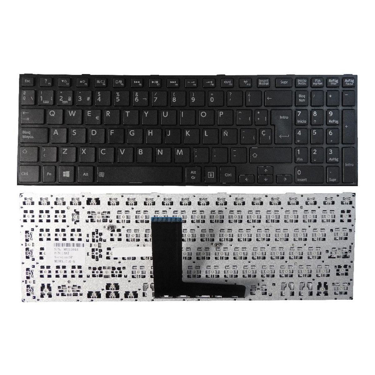 GENERICO - TECLADO PARA LAPTOP TOSHIBA C50-B C50D-B C55-B C55D-B C70-B CN EXT