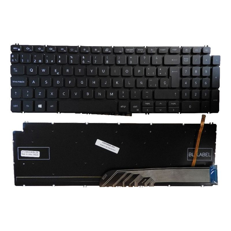 GENERICO - TECLADO PARA LAPTOP DELL 5584 5593 5594 5598 7590 7591 ESP ILUMINADO E-B CN INT