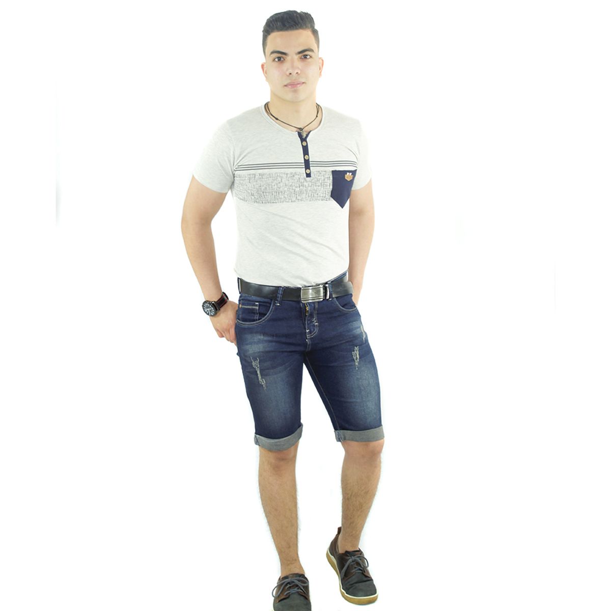 ZOHAR - BERMUDA PARA HOMBRE - DORETO SNAAX - OLD BEIGE