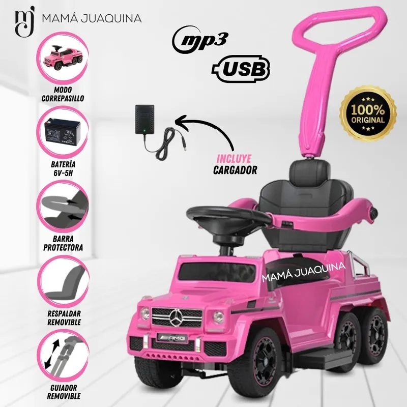 GENERICO - Correpasillo a Batería 2 en 1 «JESSIE» Edición Limitada Pink