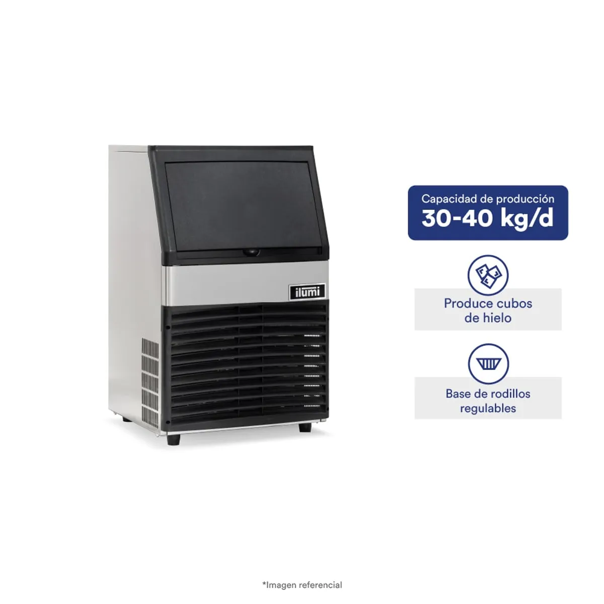 ILUMI - Maquina de Hielo Ilumi con Producción de 40 Kg/Día