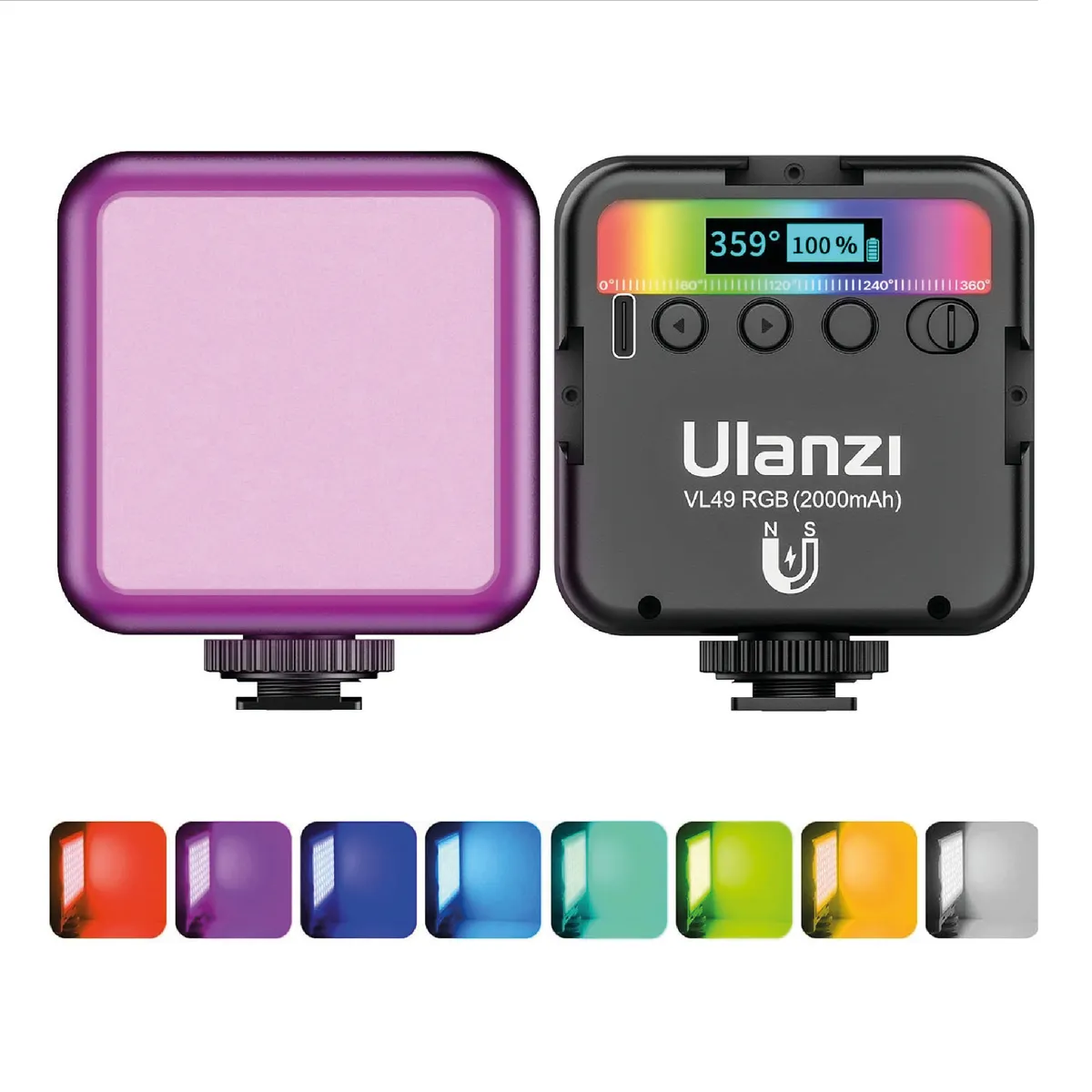 ULANZI - Luz LED RGB Portátil Ulanzi VL49 para Fotografía y Video