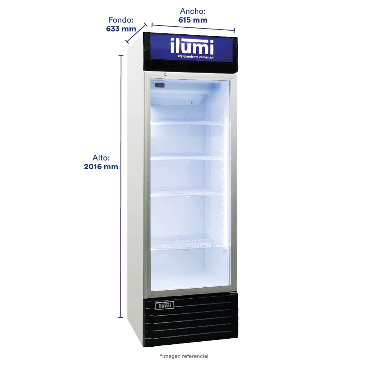 Ilumi - Visicooler Fan Cooling Ilumi de 460L