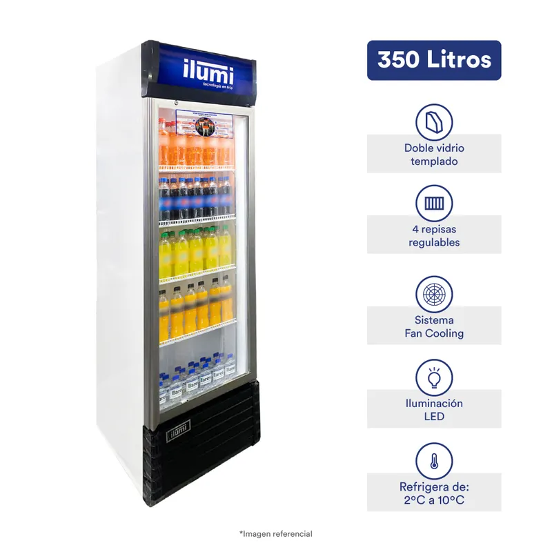 ILUMI - Visicooler Fan Cooling Ilumi de 350L